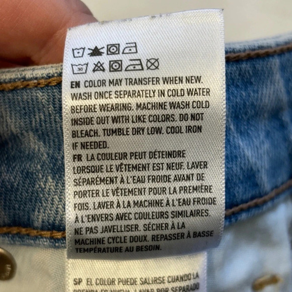 American Eagle Outfitters Mom Jeans 00 Light Wash - Picture 7 of 10